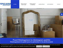 Tablet Screenshot of demenagement-paris.com